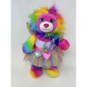 Build-A-Bear Lion Fairy Rainbow Plush BAB Lisa Frank Style Color Craze Retired